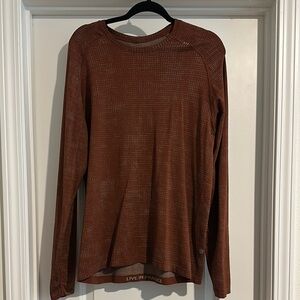 lululemon athletica Long Sleeve Tee - Rust Brown